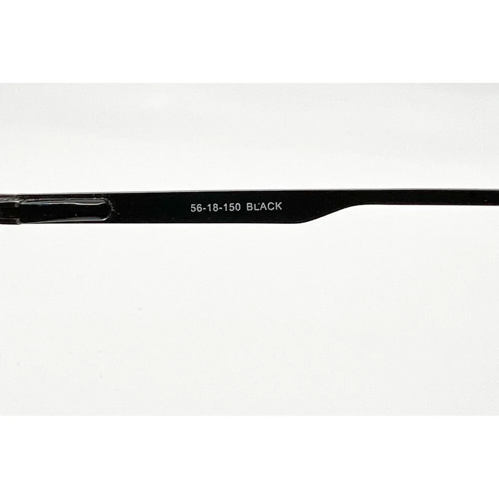 Bulova Cusick Eyeglasses Men Black Rectangular Full Rim Frames 56-18-150
